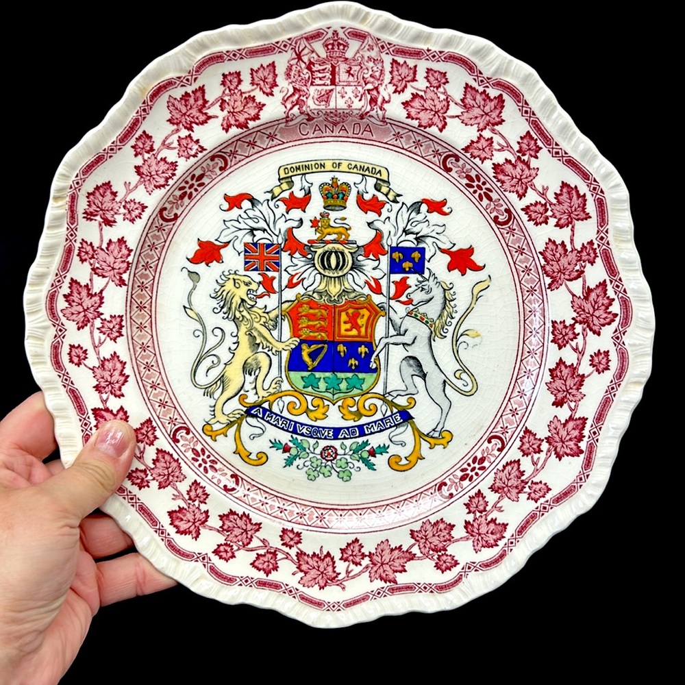 Vintage “Dominion Of  Canada “ MASONS  “Patent Ironstone China” 10.5” plate